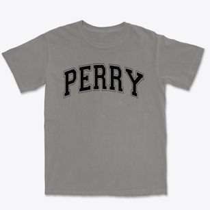Perry Elementary School Varsity Arch Premium Heavyweight T-shirt
