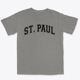 Saint Paul Lutheran School Varsity Arch Premium Heavyweight T-shirt