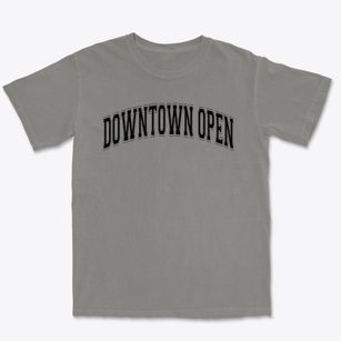 Downtown Open Elementary School Varsity Arch Premium Heavyweight T-shirt