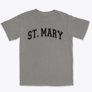 St Mary Parish Varsity Arch Premium Heavyweight T-shirt