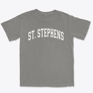 St. Stephens Parish Varsity Arch Premium Heavyweight T-shirt