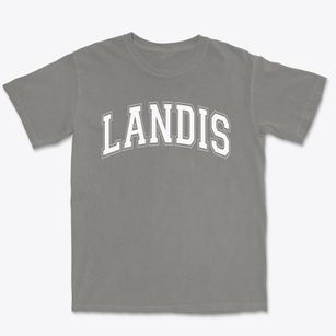 Landis Elementary School Varsity Arch Premium Heavyweight T-shirt