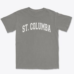 Saint Columba Elementary School Varsity Arch Premium Heavyweight T-shirt