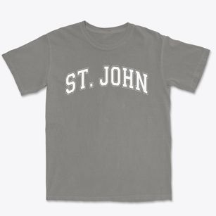 St John The Evangelist Parish Varsity Arch Premium Heavyweight T-shirt
