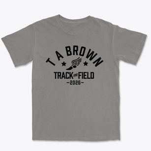 T A Brown Elementary School Track and Field Premium Heavyweight T-shirt