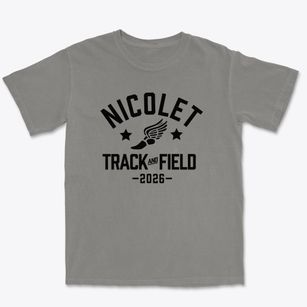 Nicolet High School Track and Field Premium Heavyweight T-shirt