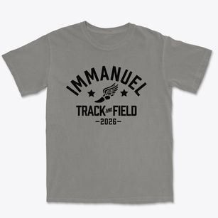 Immanuel Lutheran School Track and Field Premium Heavyweight T-shirt
