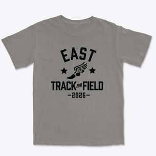 Cheyenne East High School Track and Field Premium Heavyweight T-shirt