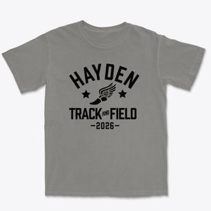 Hayden High School Track and Field Premium Heavyweight T-shirt