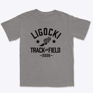 Ligocki High School Track and Field Premium Heavyweight T-shirt