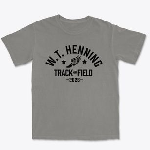 W.t. Henning Elementary Track and Field Premium Heavyweight T-shirt