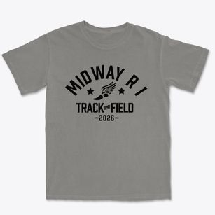 Midway R 1 Elementary School Track and Field Premium Heavyweight T-shirt