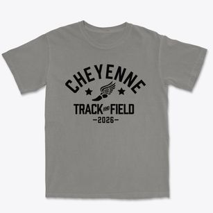 Cheyenne High School Track and Field Premium Heavyweight T-shirt