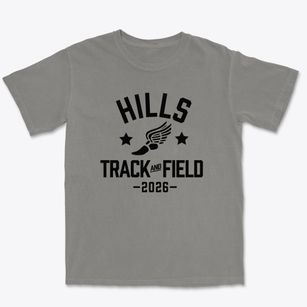Hills Elementary School Track and Field Premium Heavyweight T-shirt