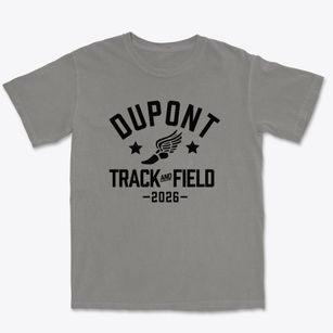 Dupont Elementary School Track and Field Premium Heavyweight T-shirt