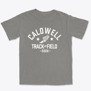 Caldwell Academy Track and Field Premium Heavyweight T-shirt