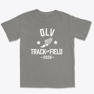 Our Lady Of Victory School Track and Field Premium Heavyweight T-shirt