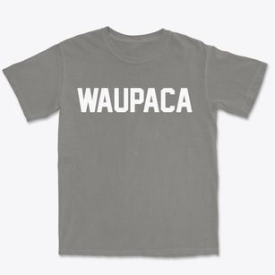 Waupaca Wisconsin Classic Block Premium Heavyweight T-shirt