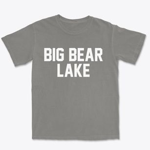 Big Bear Lake California Classic Block Premium Heavyweight T-shirt
