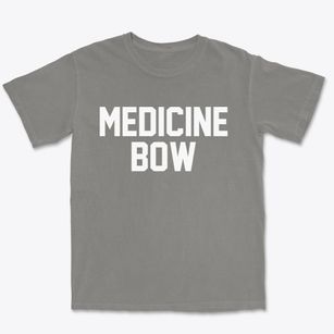 Medicine Bow Wyoming Classic Block Premium Heavyweight T-shirt