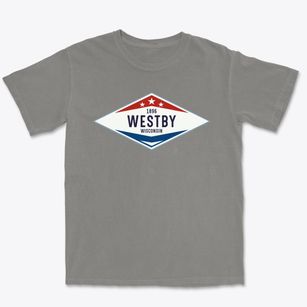 Westby Wisconsin Diamond Star Premium Heavyweight T-shirt