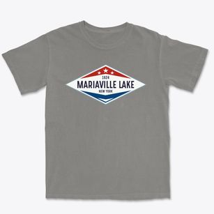 Mariaville Lake New York Diamond Star Premium Heavyweight T-shirt