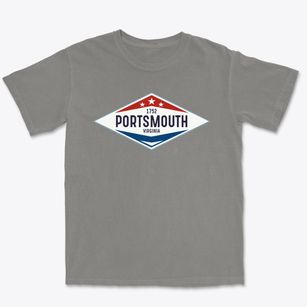 Portsmouth Virginia Diamond Star Premium Heavyweight T-shirt