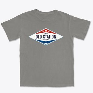 Old Station California Diamond Star Premium Heavyweight T-shirt