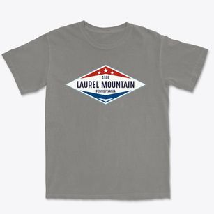 Laurel Mountain Pennsylvania Diamond Star Premium Heavyweight T-shirt