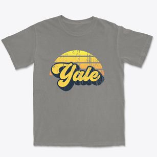 Yale Illinois Sublime Sunset Premium Heavyweight T-shirt
