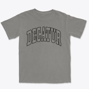 Decatur Illinois Trendy Block Premium Heavyweight T-shirt