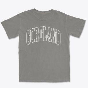 Cortland Nebraska Trendy Block Premium Heavyweight T-shirt