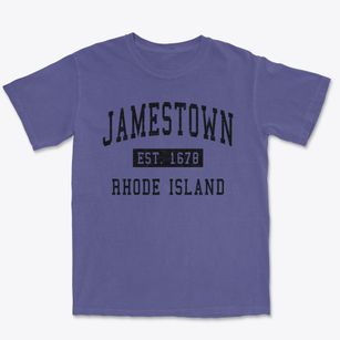 Jamestown Rhode Island Classic Established Premium Heavyweight T-shirt