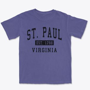 St. Paul Virginia Classic Established Premium Heavyweight T-shirt