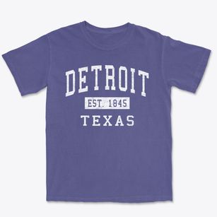 Detroit Texas Classic Established Premium Heavyweight T-shirt