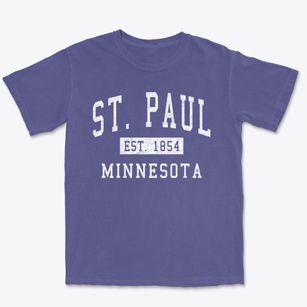 St. Paul Minnesota Classic Established Premium Heavyweight T-shirt