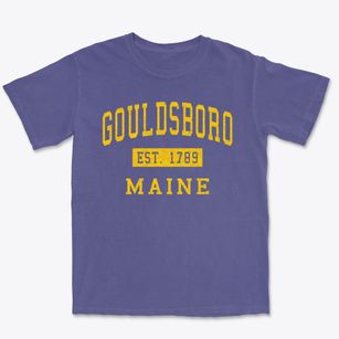 Gouldsboro Maine Classic Established Premium Heavyweight T-shirt