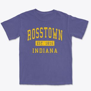 Rosstown Indiana Classic Established Premium Heavyweight T-shirt