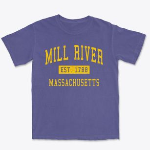 Mill River Massachusetts Classic Established Premium Heavyweight T-shirt