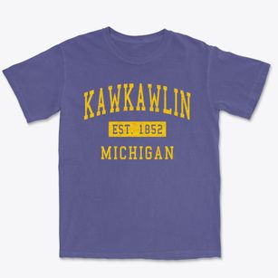 Kawkawlin Michigan Classic Established Premium Heavyweight T-shirt