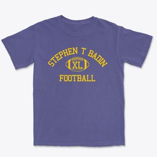 Stephen T Badin High School Classic Football Premium Heavyweight T-shirt