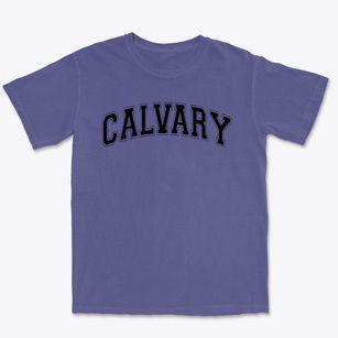 Calvary Preschool Varsity Arch Premium Heavyweight T-shirt