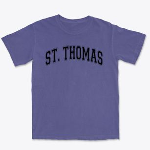 Saint Thomas Lutheran School Varsity Arch Premium Heavyweight T-shirt