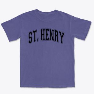 Saint Henry Middle School Varsity Arch Premium Heavyweight T-shirt