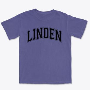 Linden Elementary School Varsity Arch Premium Heavyweight T-shirt