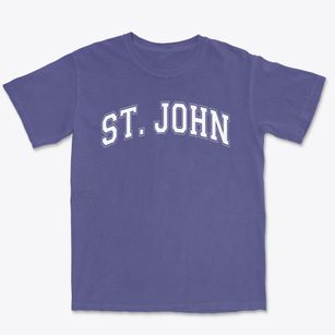 St John Parish Varsity Arch Premium Heavyweight T-shirt