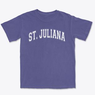 St Juliana Parish Varsity Arch Premium Heavyweight T-shirt