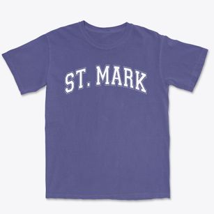 Saint Mark Elementary School Varsity Arch Premium Heavyweight T-shirt