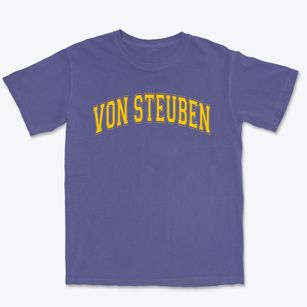 Von Steuben Metropolitan Science Center Varsity Arch Premium Heavyweight T-shirt