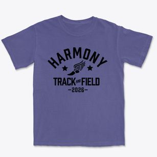 Harmony School Of Excellence-austin Track and Field Premium Heavyweight T-shirt